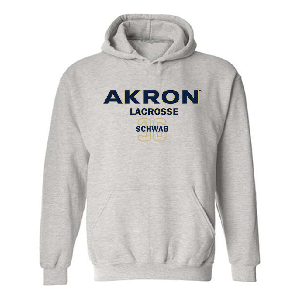 Akron - NCAA Women's Lacrosse : Graceann Schwab - Classic Fashion Shersey Hooded Sweatshirt