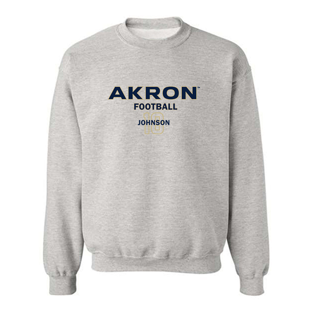Akron - NCAA Football : DiMarco Johnson - Classic Fashion Shersey Crewneck Sweatshirt