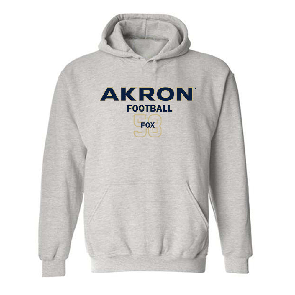 Akron - NCAA Football : Alex Fox - Classic Fashion Shersey Hooded Sweatshirt-0