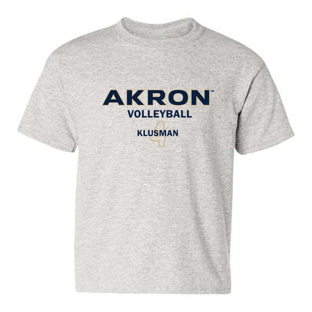 Akron - NCAA Women's Volleyball : Ruby Klusman - Classic Fashion Shersey Youth T-Shirt-0