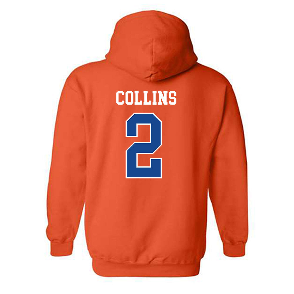 Boise State - NCAA Women's Soccer : Natalie Collins - Classic Fashion Shersey Hooded Sweatshirt-1
