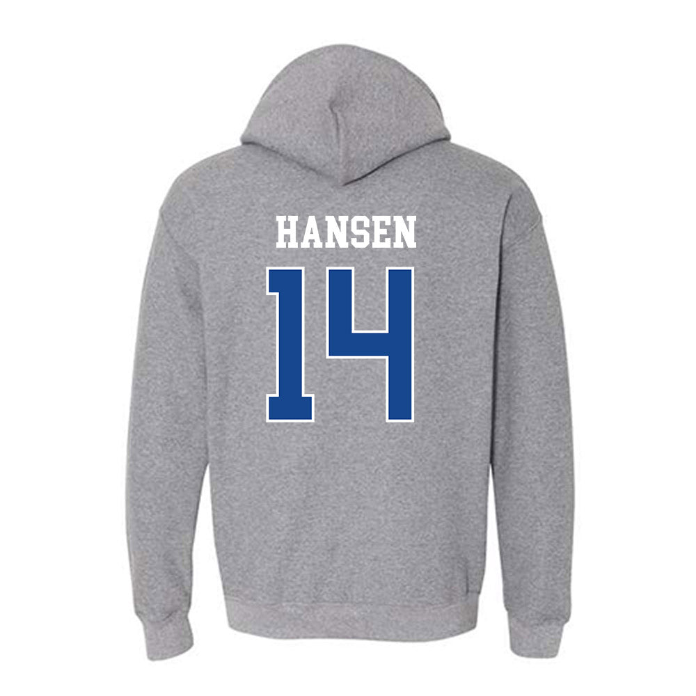 Boise State - NCAA Women's Basketball : Mya Hansen - Classic Fashion Shersey Hooded Sweatshirt-1