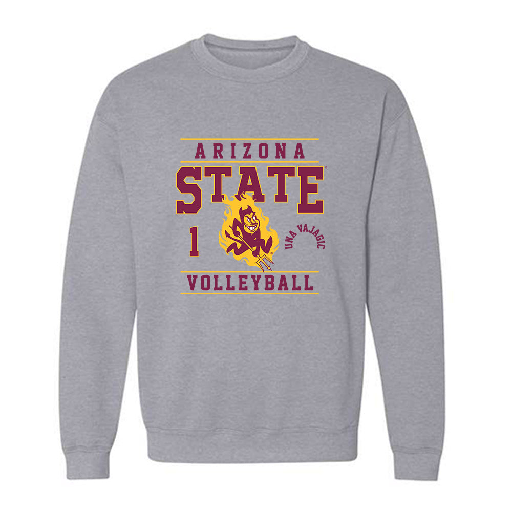 Arizona State - NCAA Women's Volleyball : Una Vajagic - Classic Fashion Shersey Crewneck Sweatshirt-0