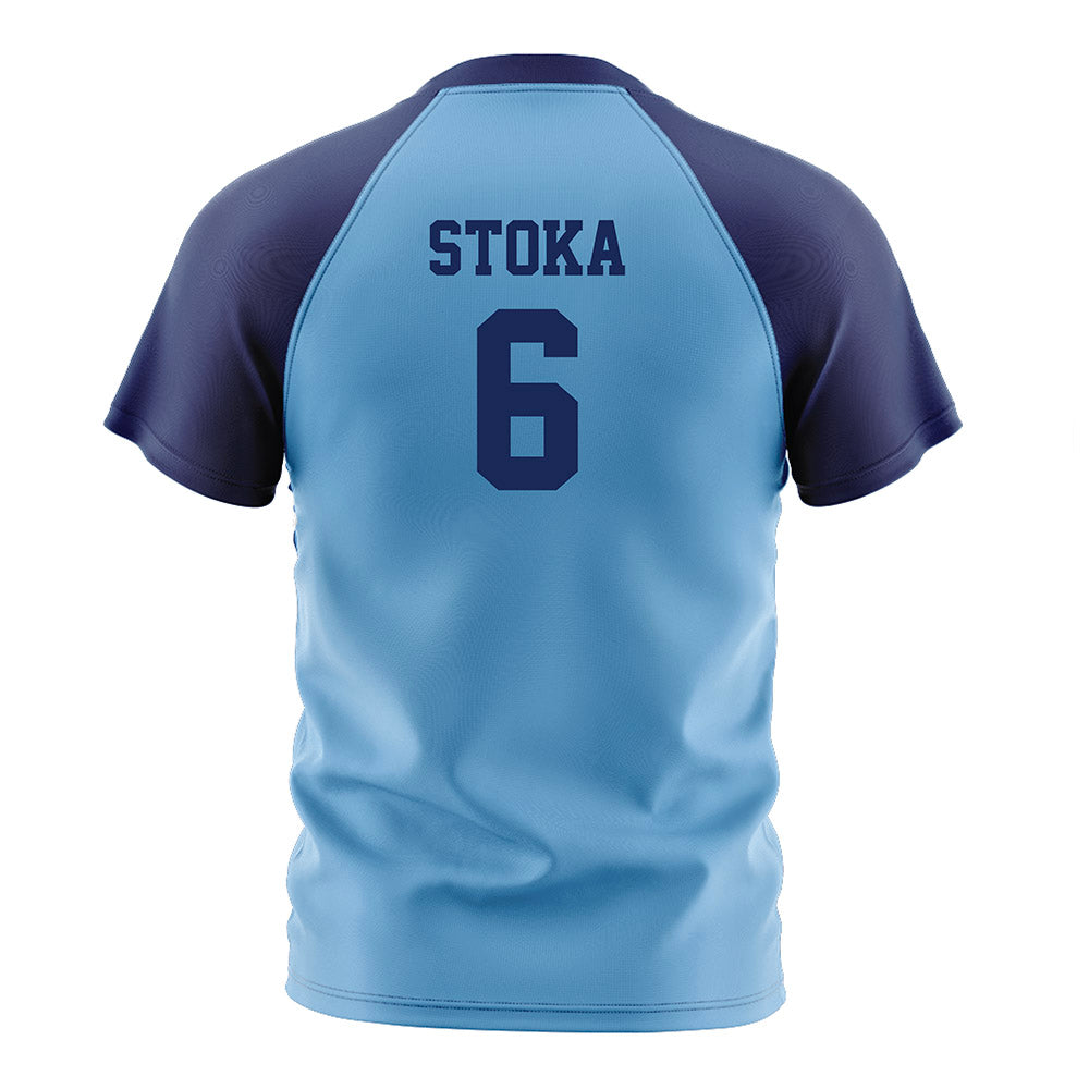 Marquette - NCAA Men's Soccer : Mateo Stoka - Blue Soccer Jersey-1