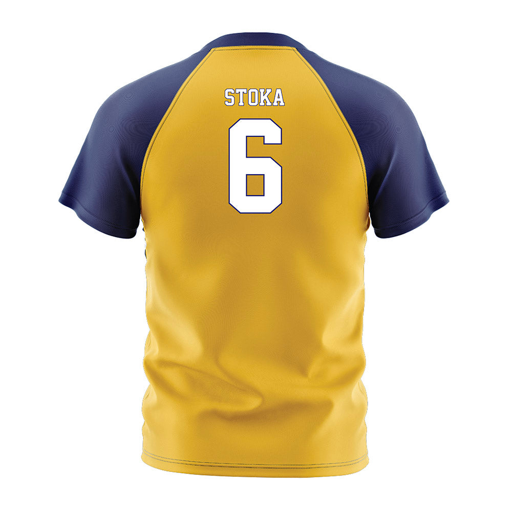 Marquette - NCAA Men's Soccer : Mateo Stoka - Gold Soccer Jersey-1