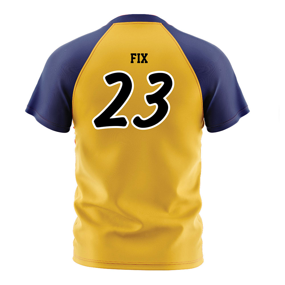 Marquette - NCAA Women's Soccer : Emily Fix - Gold Soccer Jersey-1