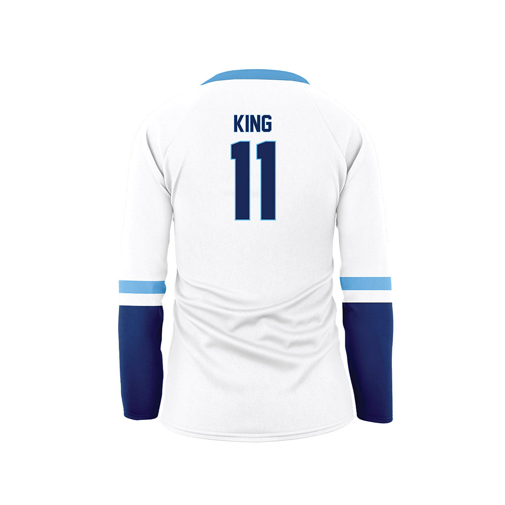 Marquette - NCAA Women's Volleyball : Amaria King - White Volleyball Jersey-1