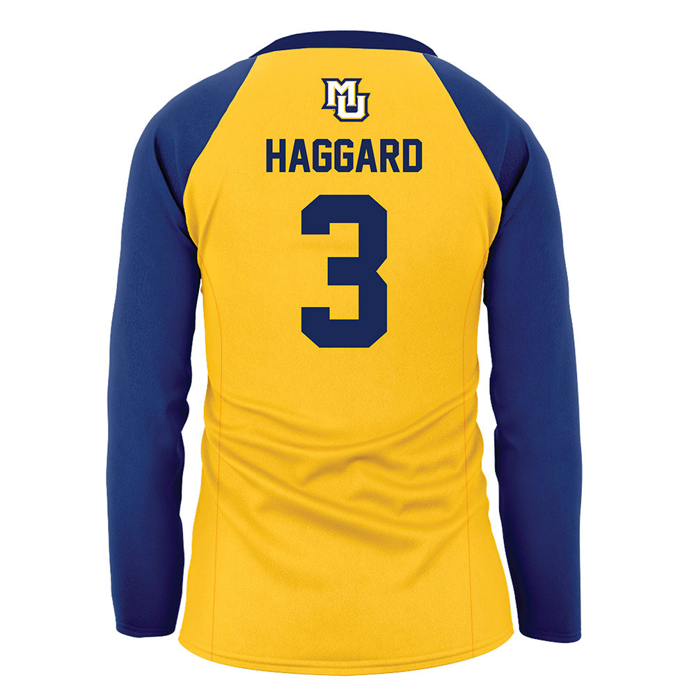 Marquette - NCAA Women's Volleyball : Isabela Haggard - Gold Volleyball Jersey-1