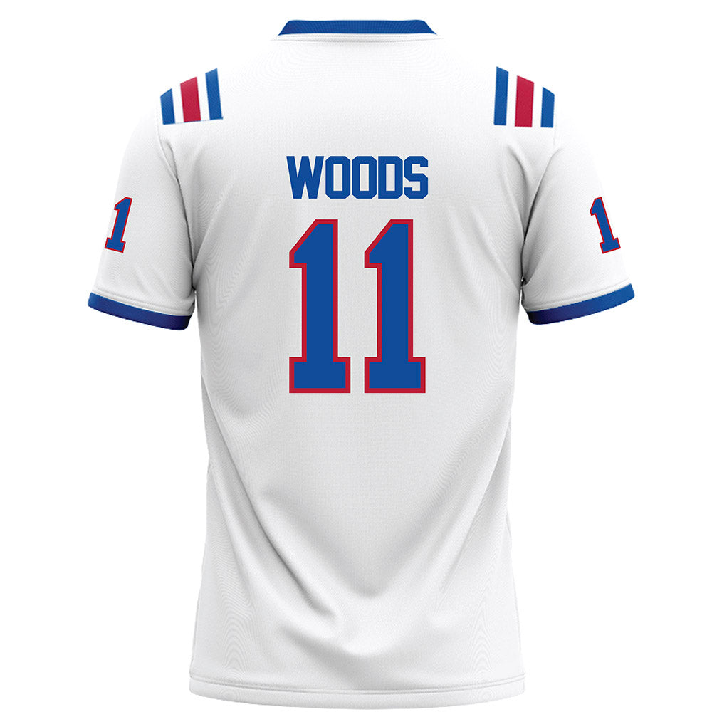 LA Tech - NCAA Football : Cedric Woods - White Football Jersey