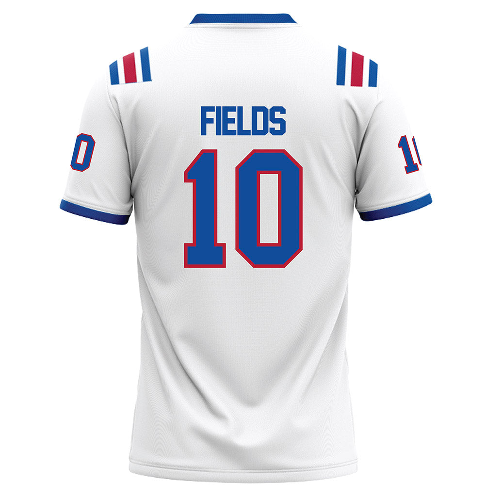 LA Tech - NCAA Football : Kolbe Fields - White Football Jersey