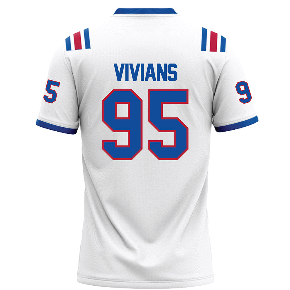 LA Tech - NCAA Football : Trevell Vivians - White Football Jersey