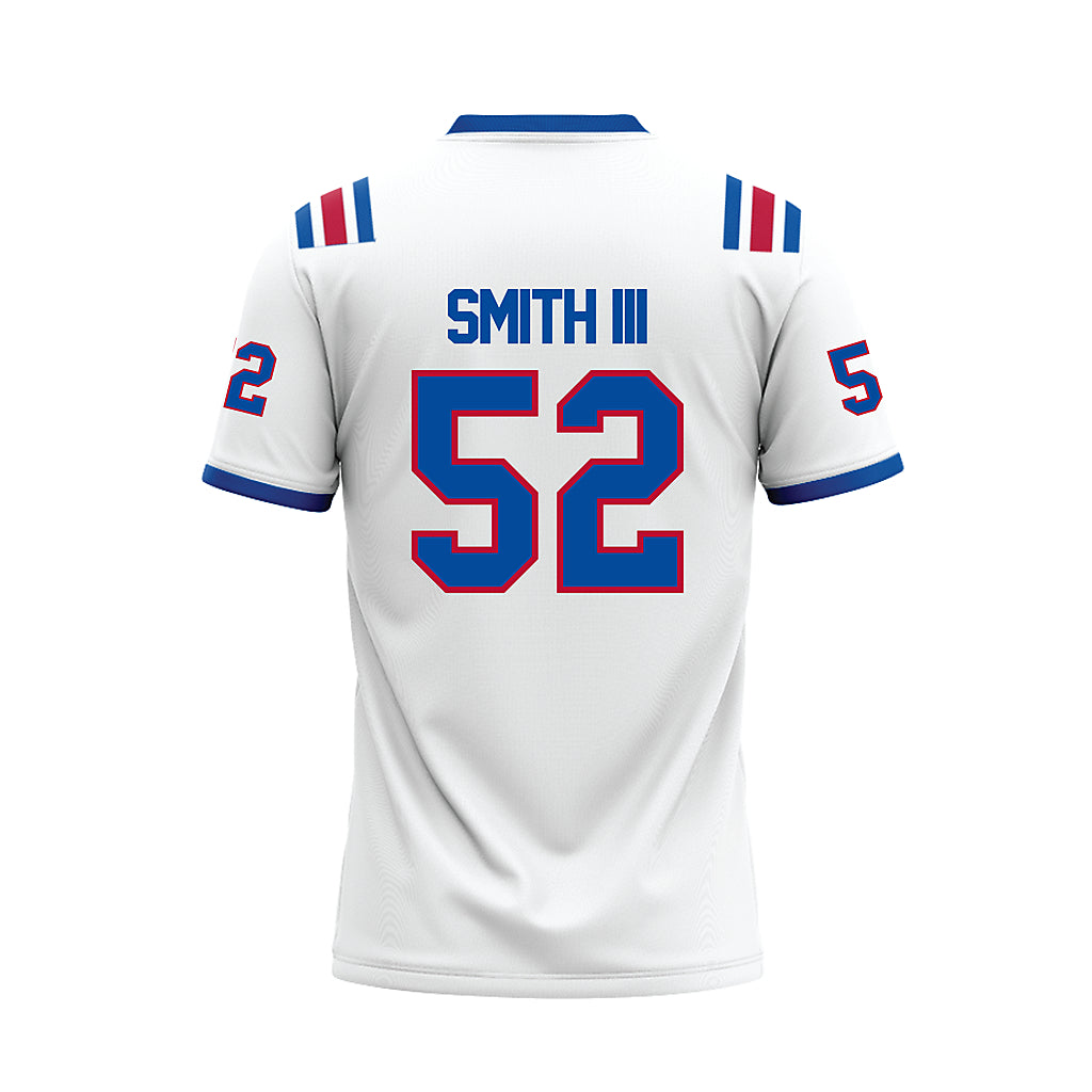 LA Tech - NCAA Football : Troy Smith III - White Football Jersey-1