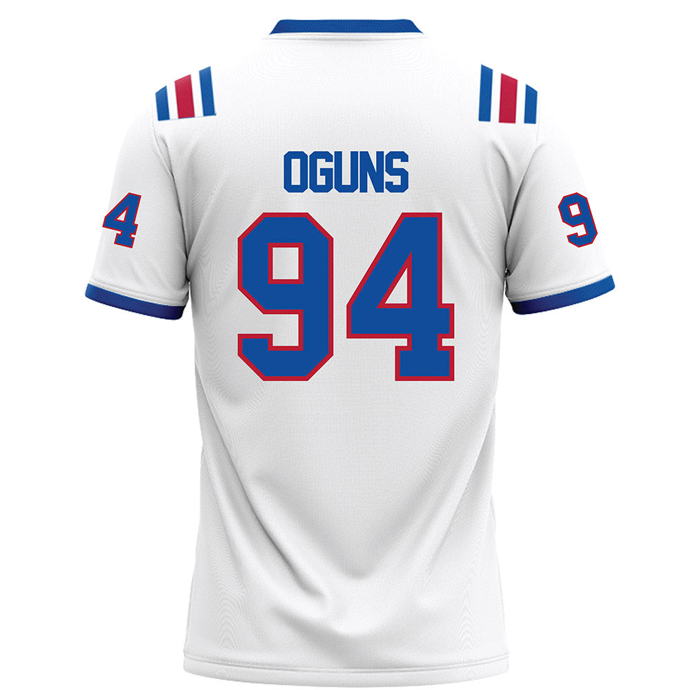 LA Tech - NCAA Football : Emmanuel Oguns - White Football Jersey-1