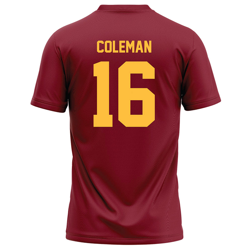 Minnesota - NCAA Football : Malachi Coleman - Maroon Football Jersey-1