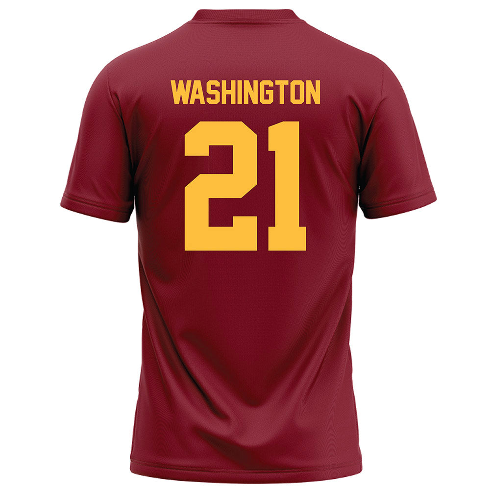 Minnesota - NCAA Football : Grant Washington - Maroon Football Jersey-1