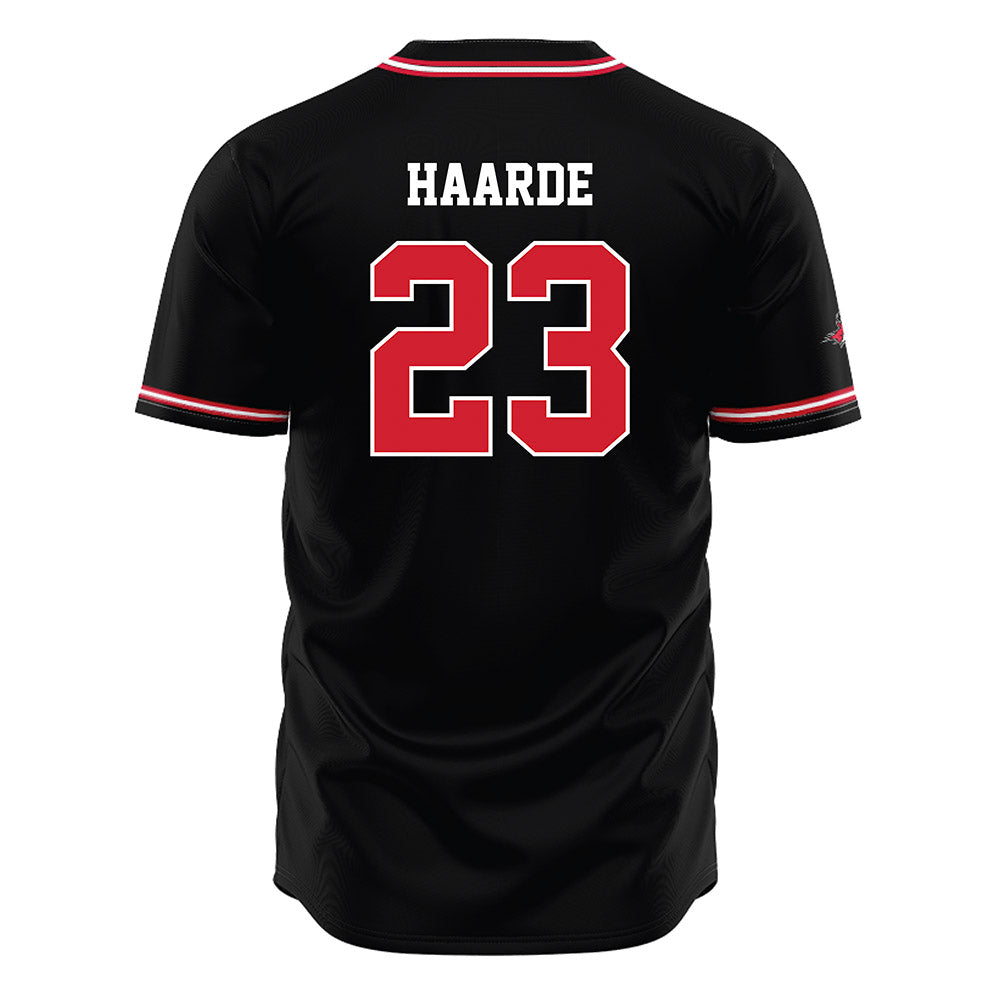 Fairfield - NCAA Baseball : Jake Haarde - Black Jersey-1