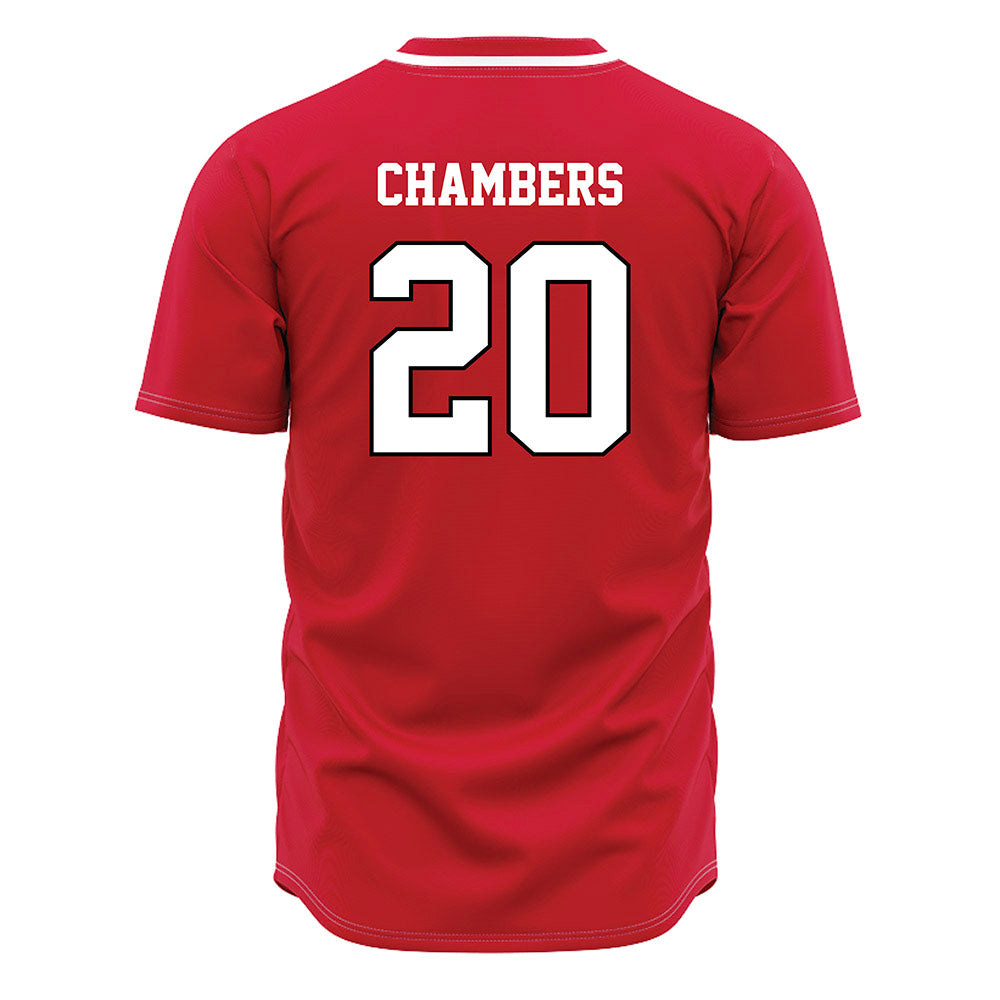 Fairfield - NCAA Baseball : Joseph Chambers - Red Jersey-1