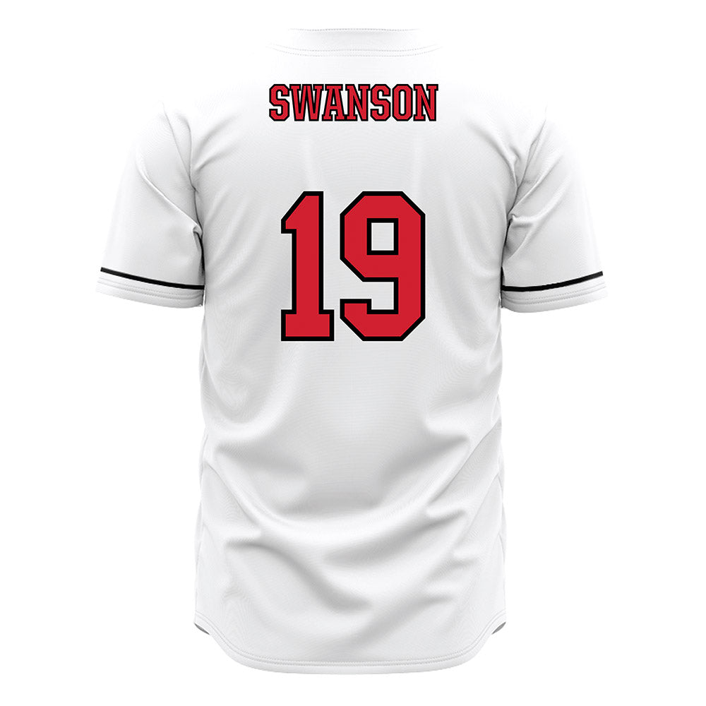 Fairfield - NCAA Baseball : Boden Swanson - White Jersey-1