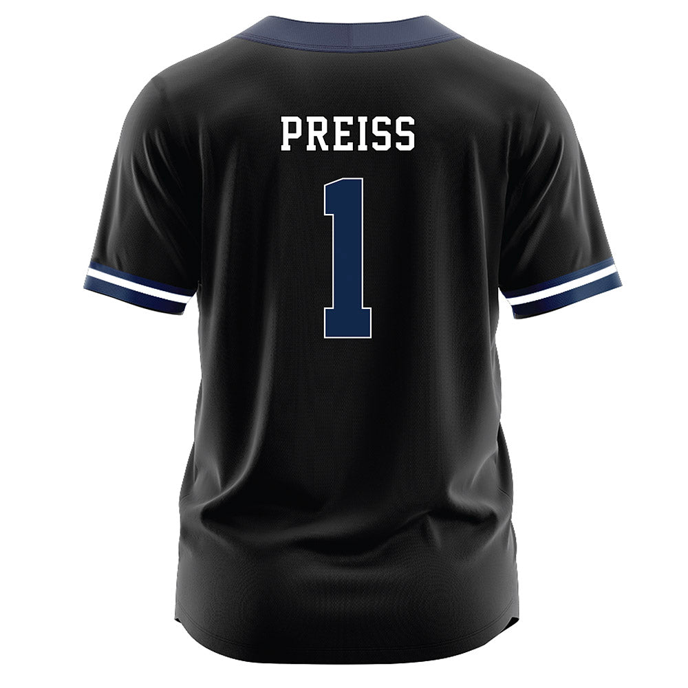 Butler - NCAA Softball : Kayla Preiss - Black Jersey-1