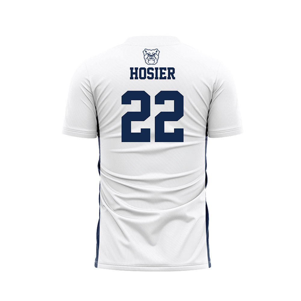 Butler - NCAA Men's Soccer : Charlie Hosier - White Soccer Jersey-1