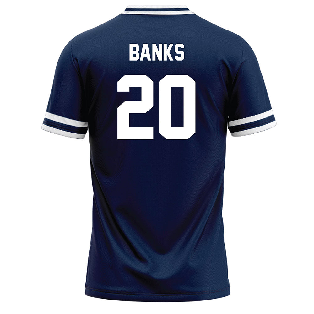 BU - NCAA Baseball : Tyler Banks - Navy Baseball Jersey