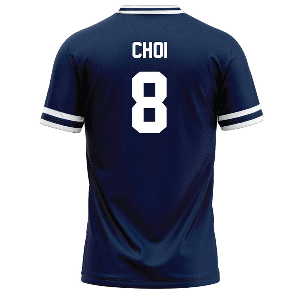 BU - NCAA Baseball : Ian Choi - Navy Baseball Jersey