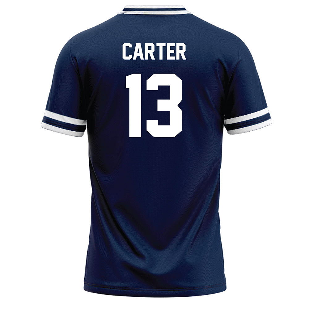BU - NCAA Baseball : Xavier Carter - Navy Baseball Jersey