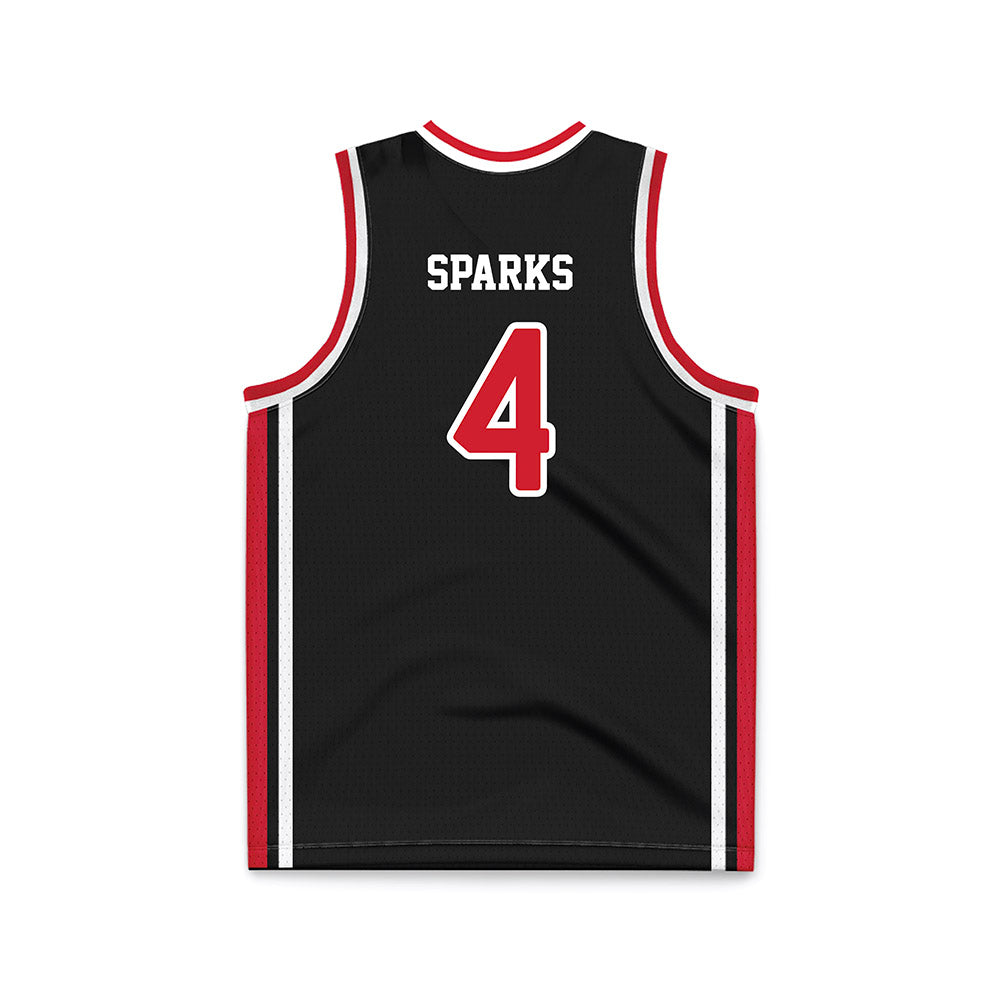 Fairfield - NCAA Men's Basketball : Braden Sparks - Black Basketball Jersey