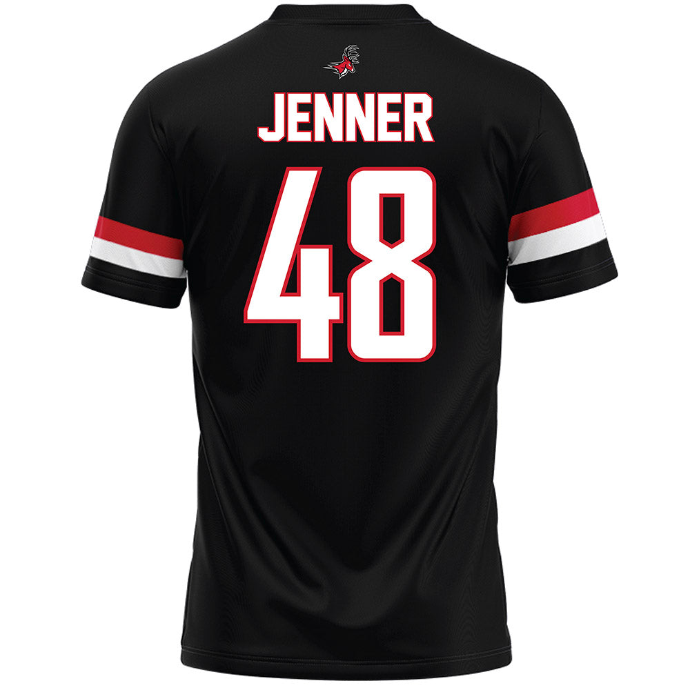 Fairfield - NCAA Men's Lacrosse : Hudson Jenner - Black Lacrosse Jersey-1