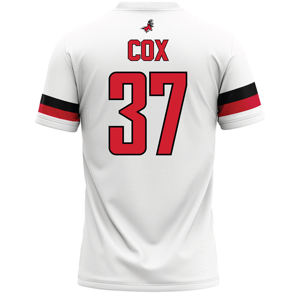 Fairfield - NCAA Men's Lacrosse : Jack Cox - White Lacrosse Jersey-1