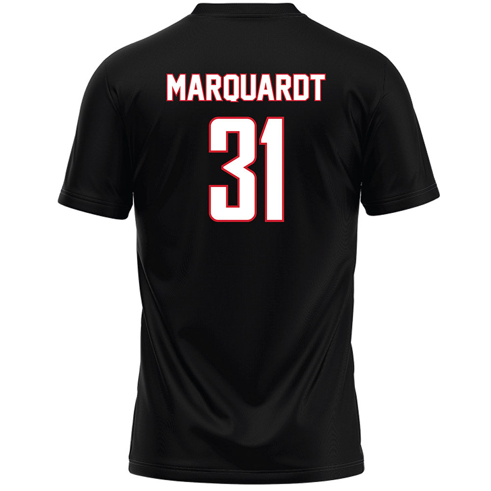 Fairfield - NCAA Women's Lacrosse : Anna Marquardt - Black Lacrosse Jersey-1