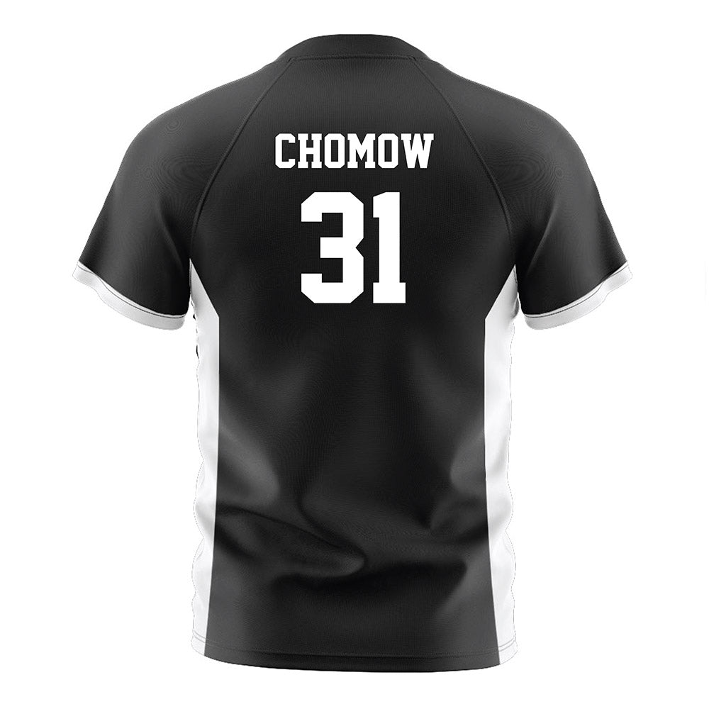 Fairfield - NCAA Men's Soccer : Evan Chomow - Black Soccer Jersey-1