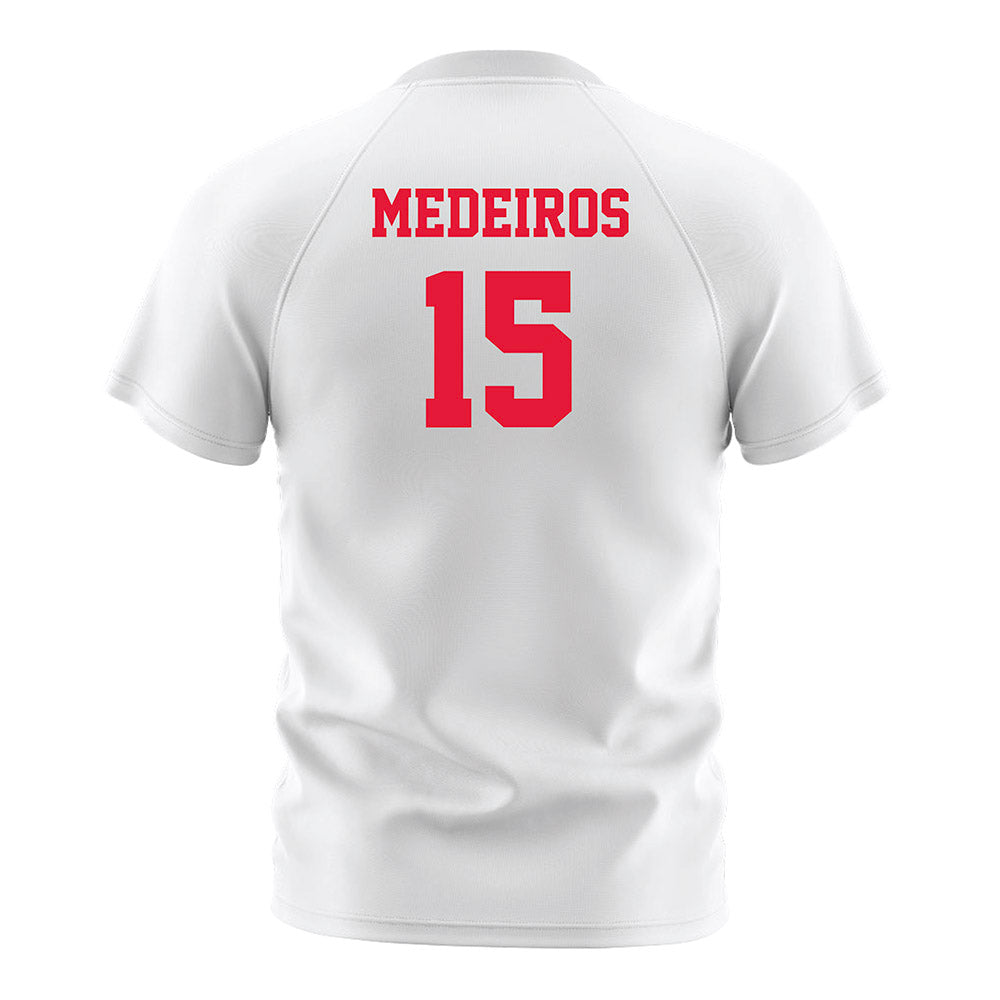 Fairfield - NCAA Men's Soccer : Dylan Medeiros - White Soccer Jersey-1