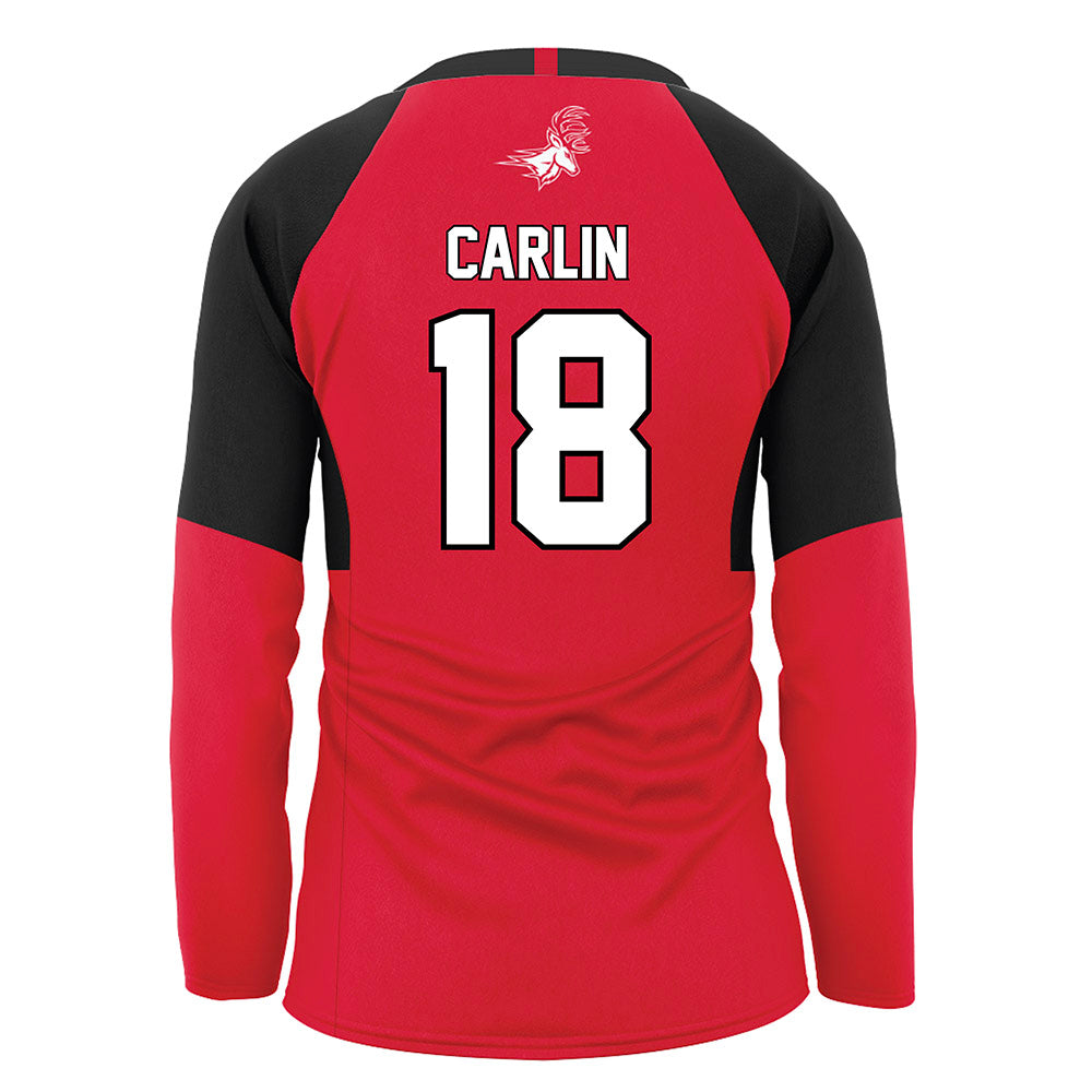 Fairfield - NCAA Women's Volleyball : Natalie Carlin - Red Volleyball Jersey-1
