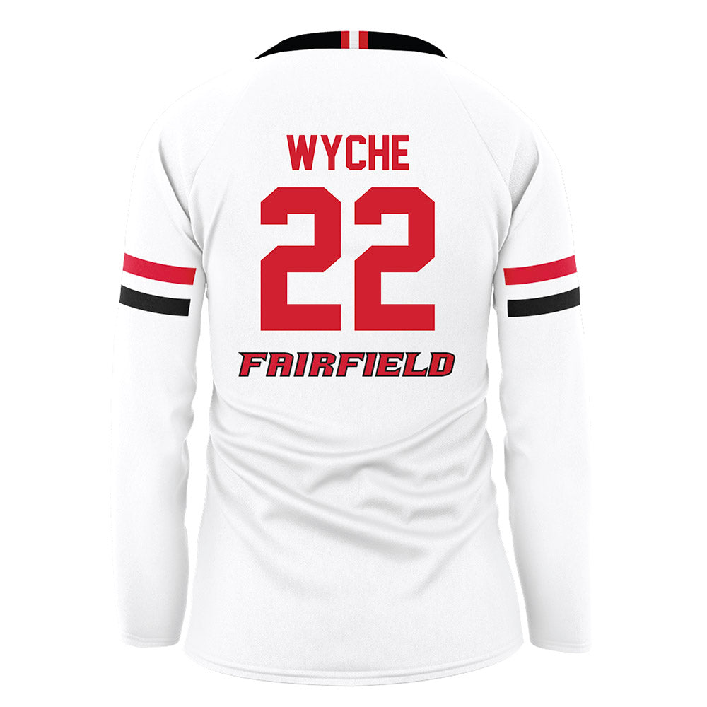 Fairfield - NCAA Women's Volleyball : Harlan Wyche - White Volleyball Jersey