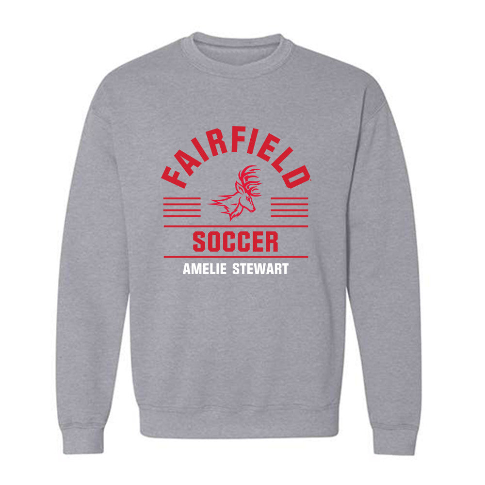 Fairfield - NCAA Women's Soccer : Amelie Stewart - Classic Fashion Shersey Crewneck Sweatshirt-0