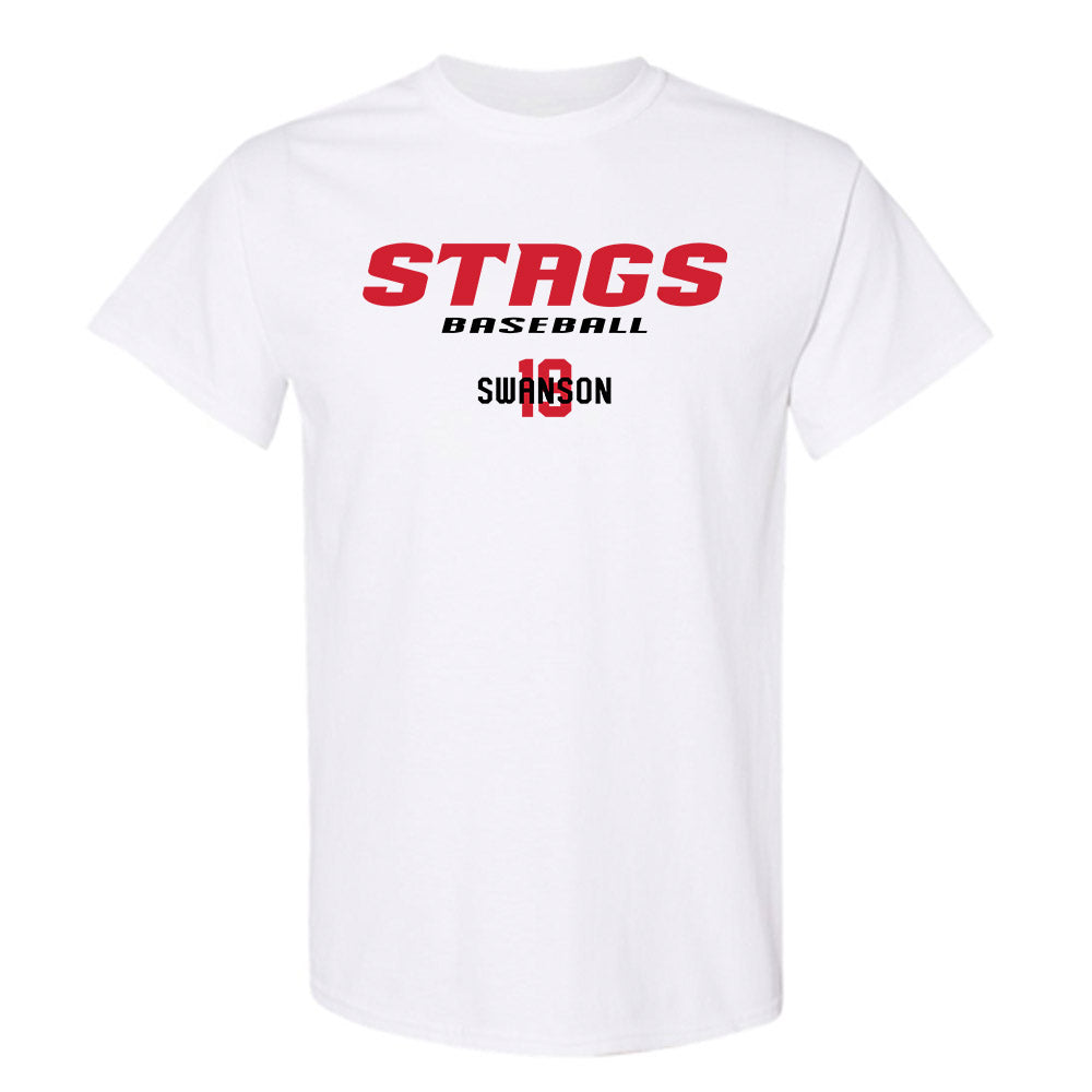 Fairfield - NCAA Baseball : Boden Swanson - Classic Fashion Shersey T-Shirt-0