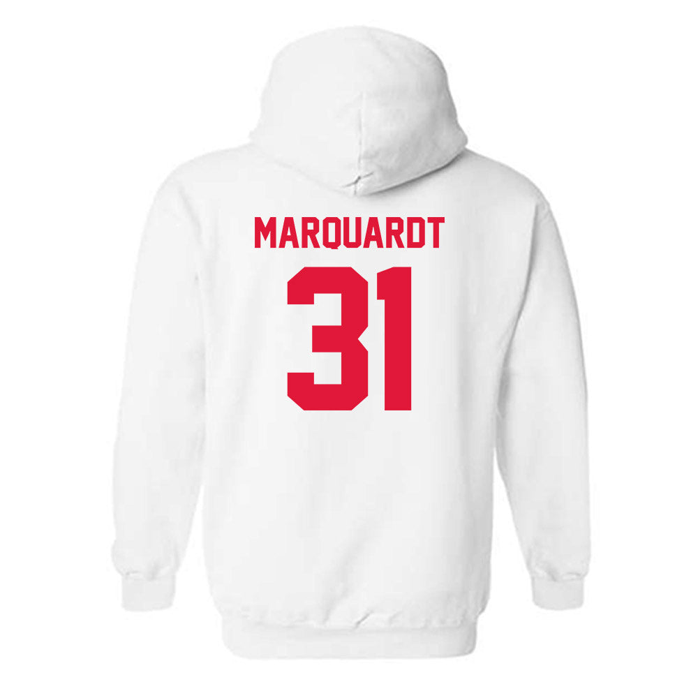 Fairfield - NCAA Women's Lacrosse : Anna Marquardt - Classic Shersey Hooded Sweatshirt-1