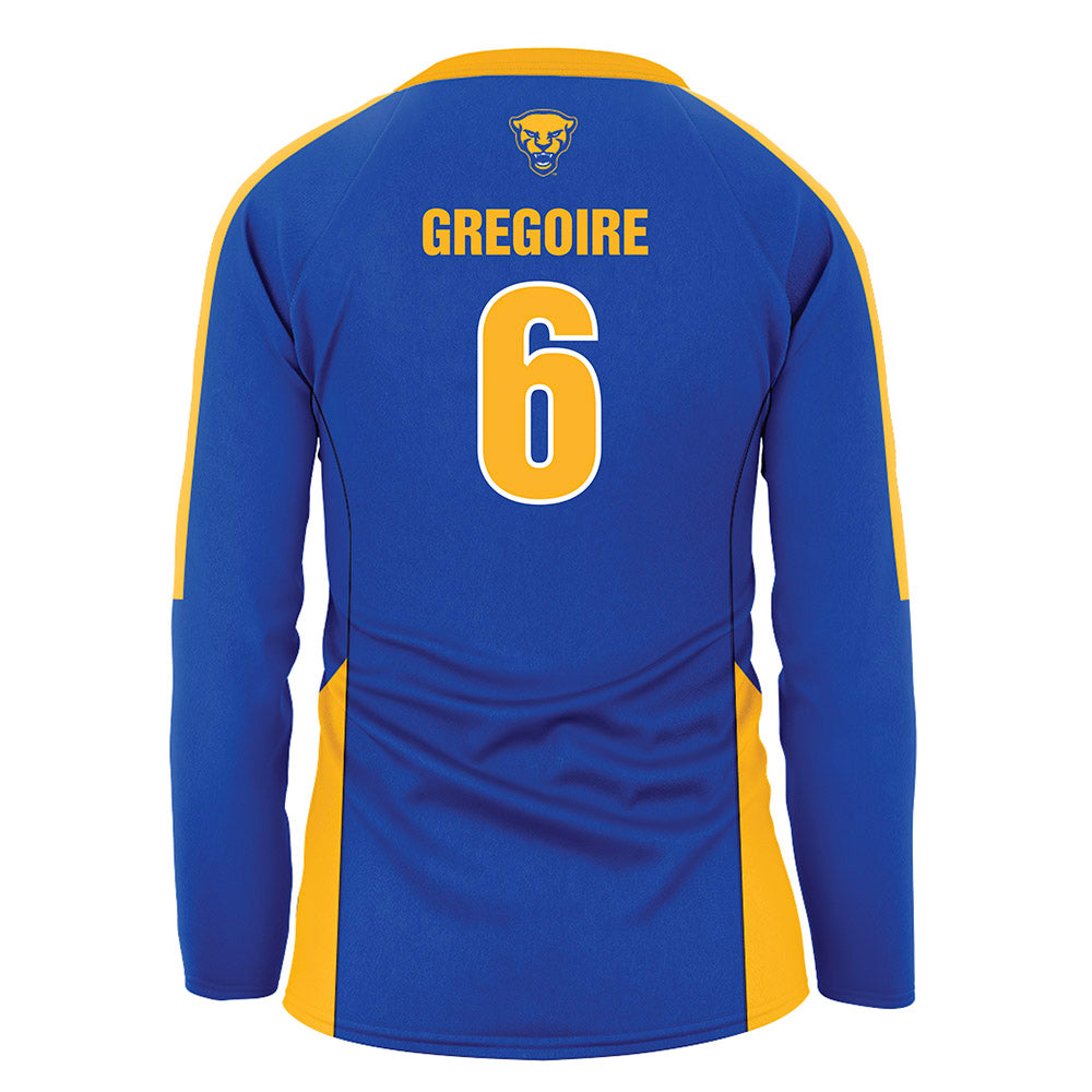 Pittsburgh - NCAA Women's Volleyball : Sophia Gregoire - Royal Volleyball Jersey-1