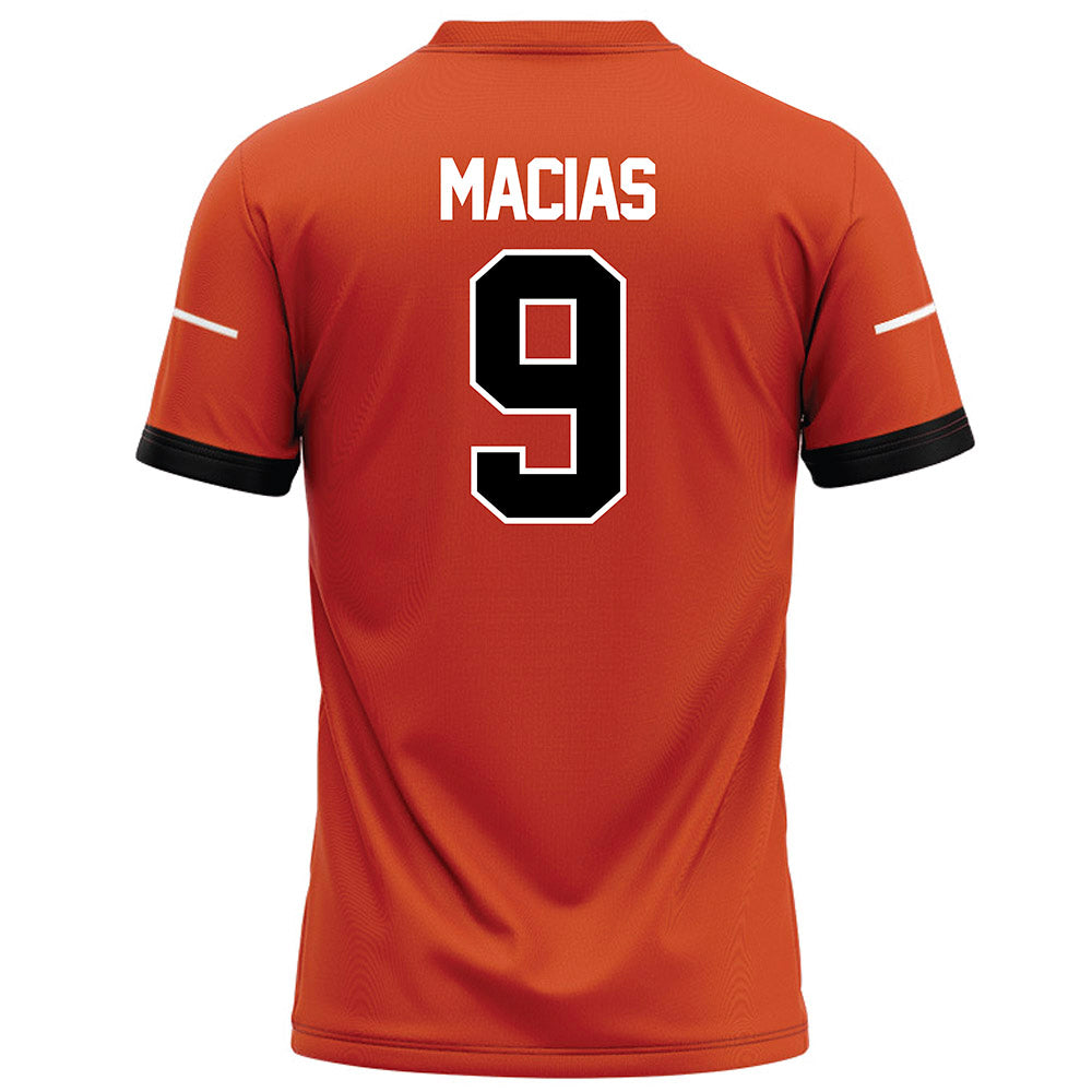 Campbell - NCAA Football : Raymond Macias - Orange Football Jersey-1