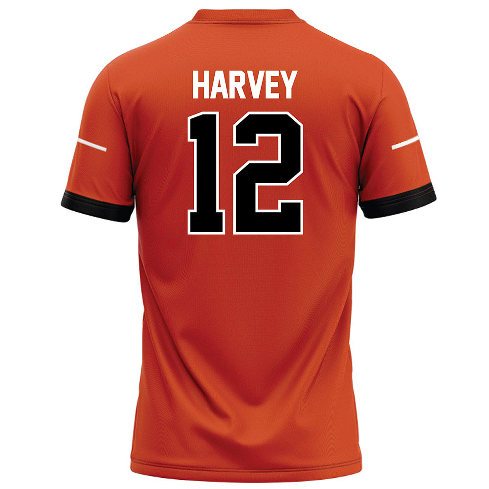 Campbell - NCAA Football : Grayson Harvey - Orange Football Jersey-1