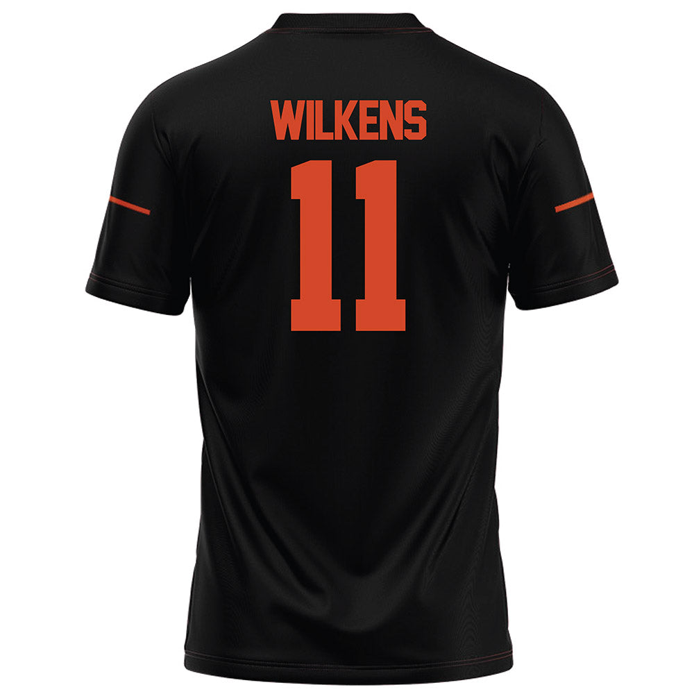 Campbell - NCAA Football : Chase Wilkens - Black Football Jersey-1