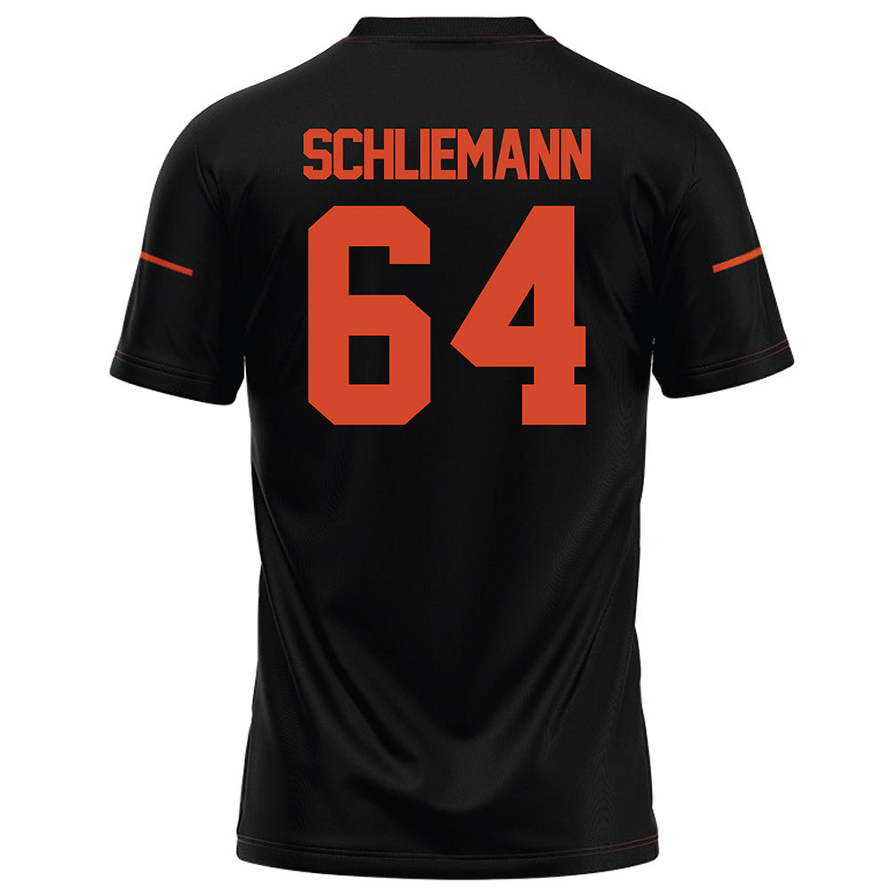 Campbell - NCAA Football : Christian Schliemann - Black Football Jersey-1
