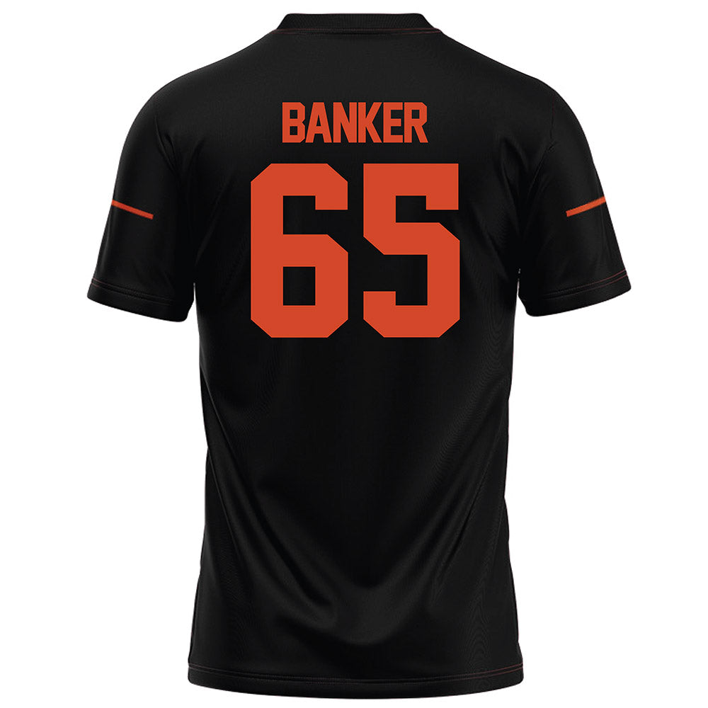 Campbell - NCAA Football : Carver Banker - Black Football Jersey-1