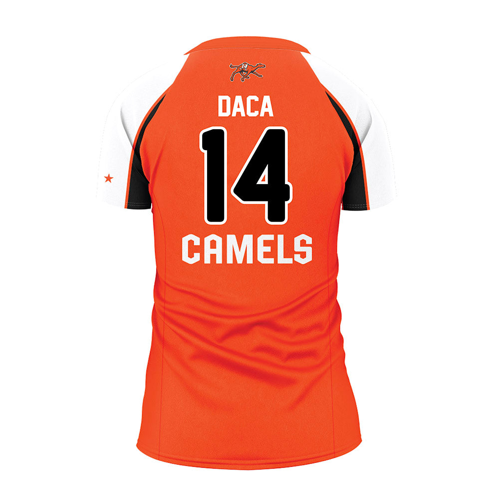 Campbell - NCAA Women's Volleyball : Maja Daca - Orange Volleyball Jersey-1