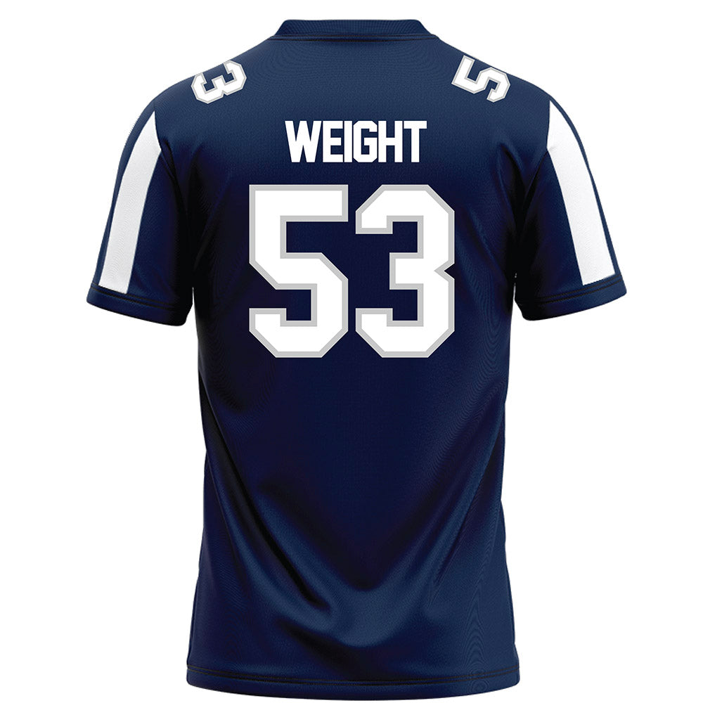BU - NCAA Football : Otto Weight - Navy Football Jersey