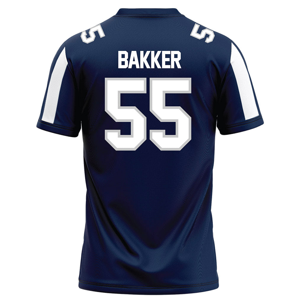 BU - NCAA Football : Wyatt Bakker - Blue Football Jersey-1