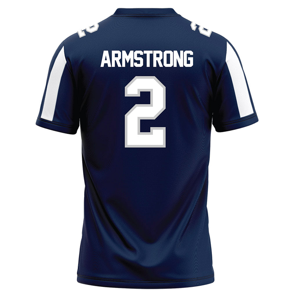 BU - NCAA Football : Mason Armstrong - Blue Football Jersey-1