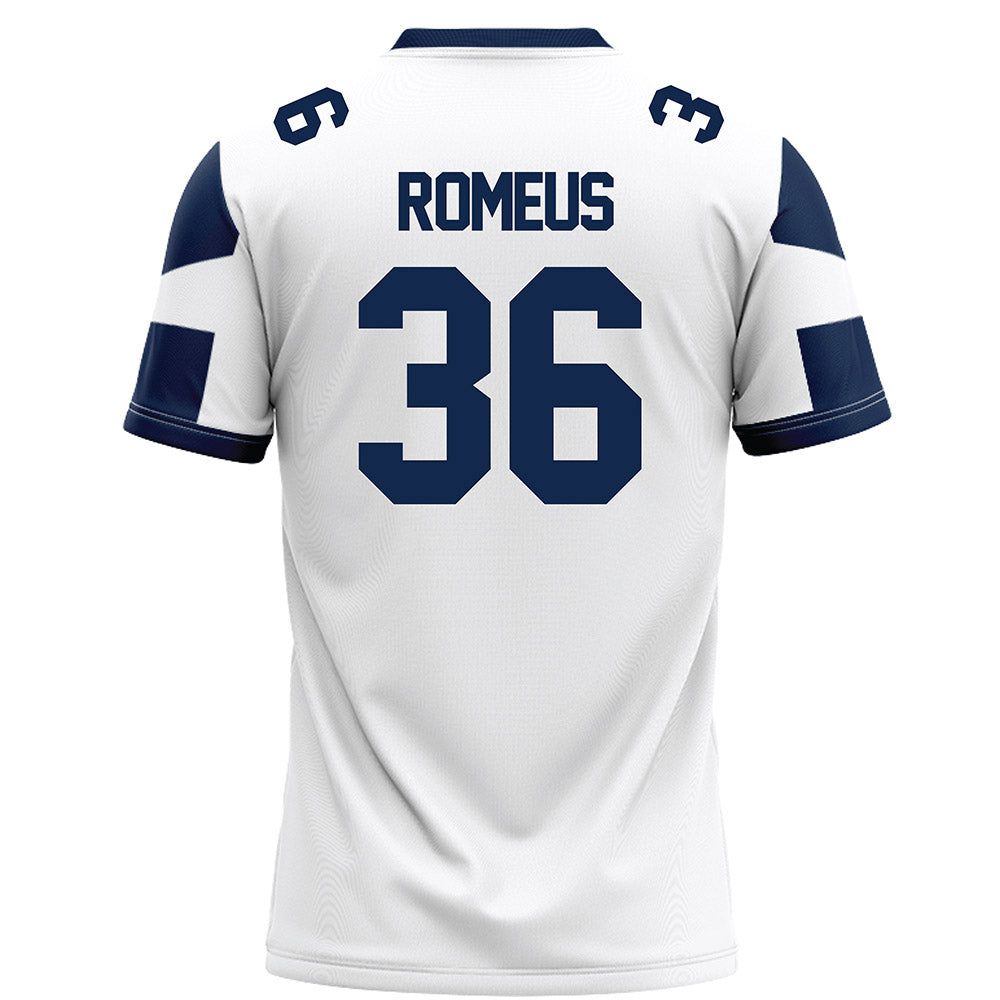 BU - NCAA Football : Elijah Romeus - White Football Jersey