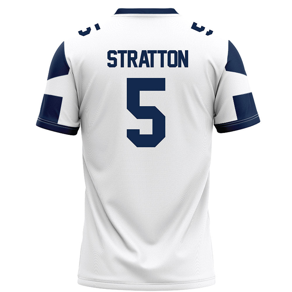 Butler - NCAA Football : Jackson Stratton - White Football Jersey-1